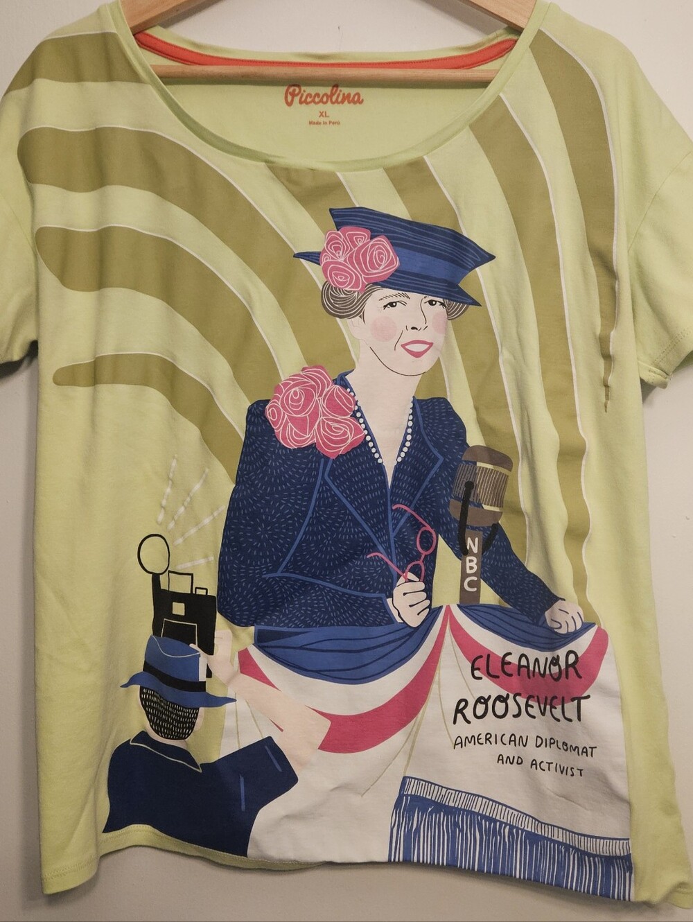 Piccolina Eleanor Roosevelt Trailblazer Graphic Tee, XL